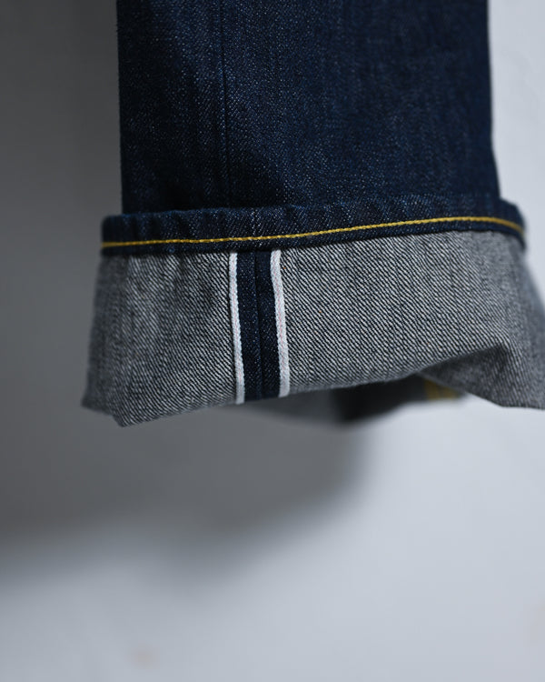 DENIM WIDE TROUSERS, INDIGO-YOKO SAKAMOTO-COELACANTH