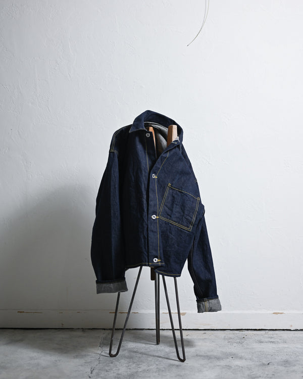 DENIM JACKET, INDIGO-YOKO SAKAMOTO-COELACANTH