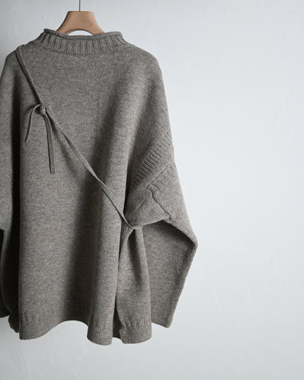 LAMB'S WOOL GUERNSEY SWEATER, beige