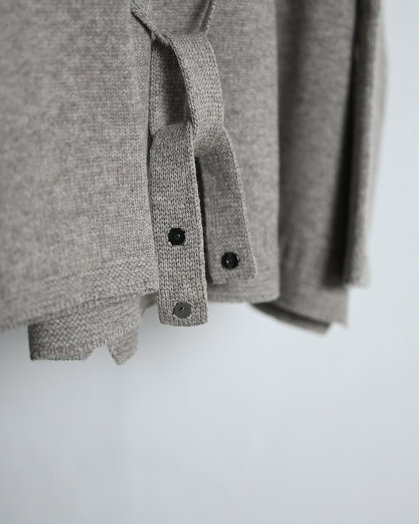 LAMB'S WOOL GUERNSEY SWEATER, beige