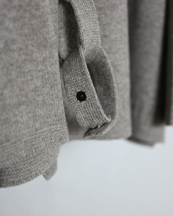 LAMB'S WOOL GUERNSEY SWEATER, beige