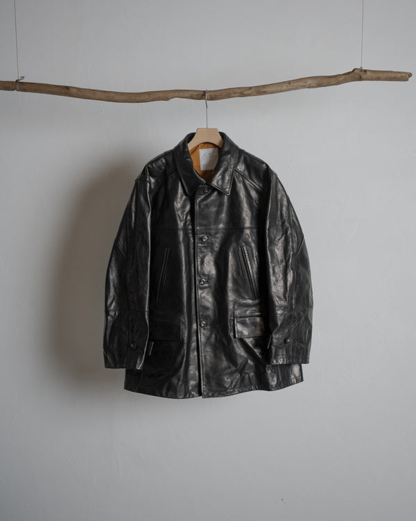 H.L HALF COAT, BLACK