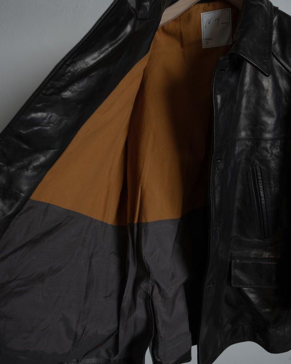 H.L HALF COAT, BLACK