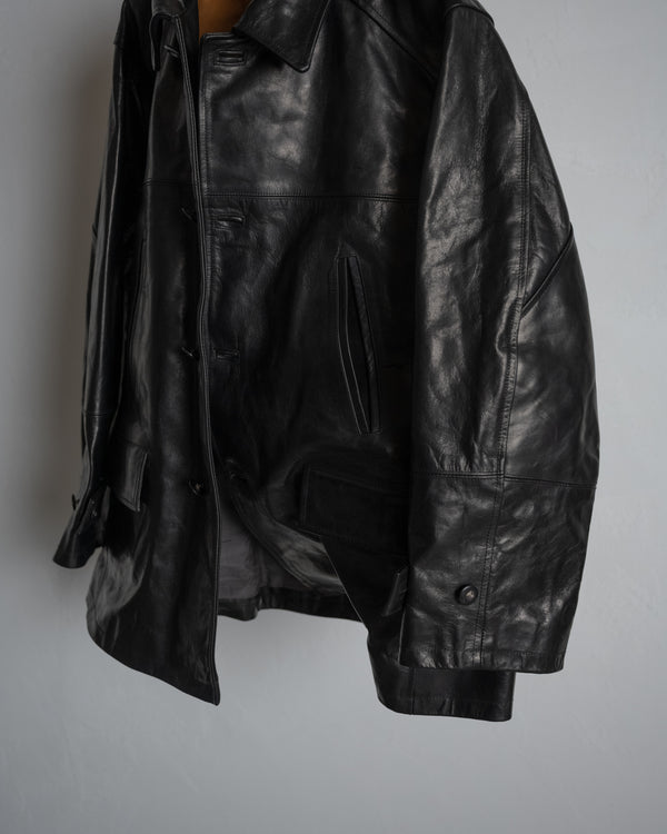 H.L HALF COAT, BLACK