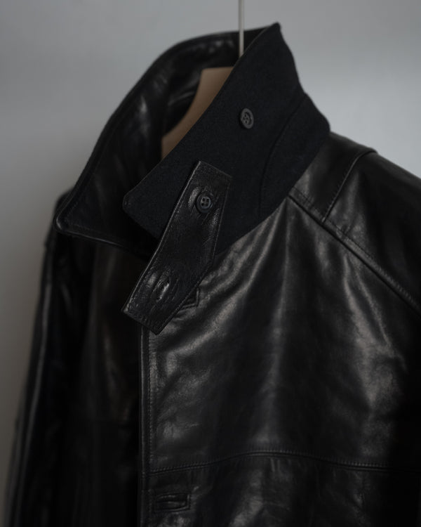 H.L HALF COAT, BLACK