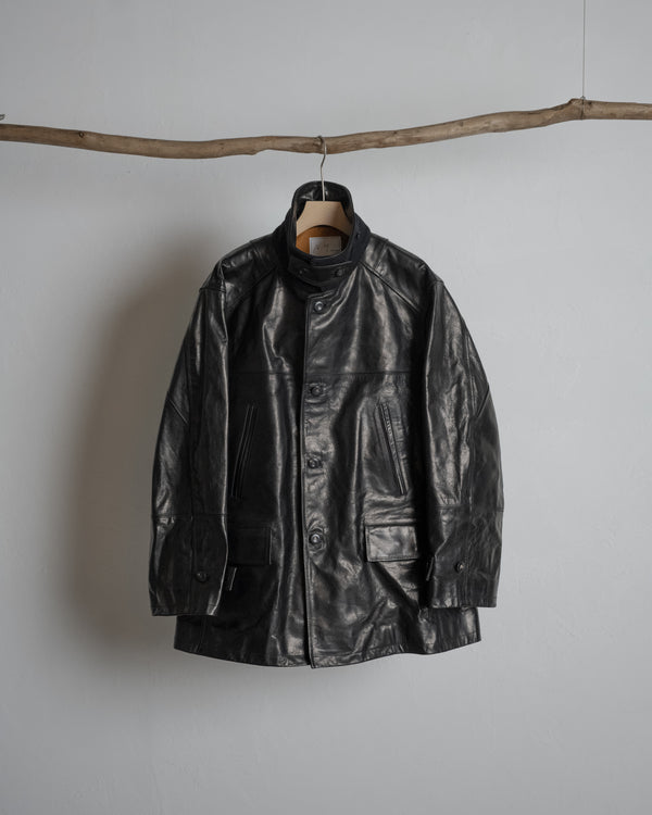 H.L HALF COAT, BLACK