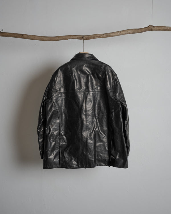H.L HALF COAT, BLACK