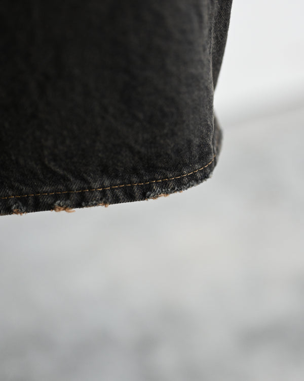 coffee black denim trousers_dstryd