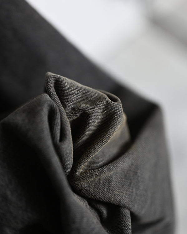 coffee black denim trousers_dstryd