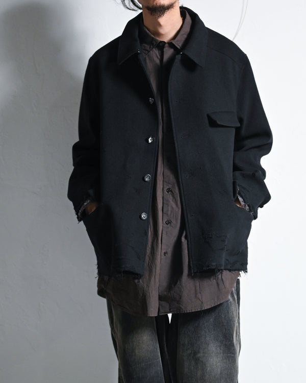 店頭分 TWEED CRASH JACKET-ANCELLM-COELACANTH