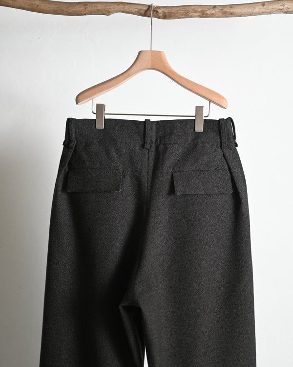 PLEATED TROUSER, thorn-proof wool