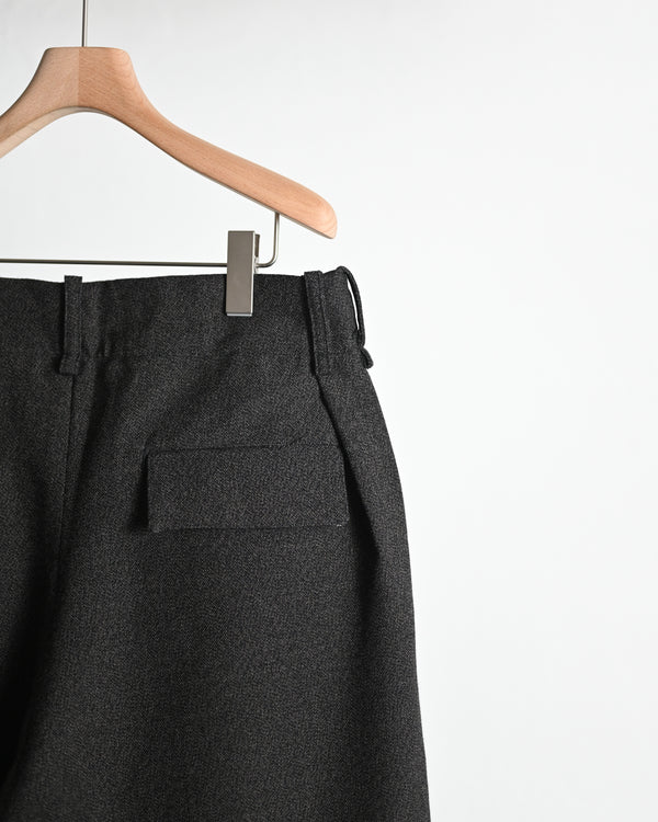 PLEATED TROUSER, thorn-proof wool