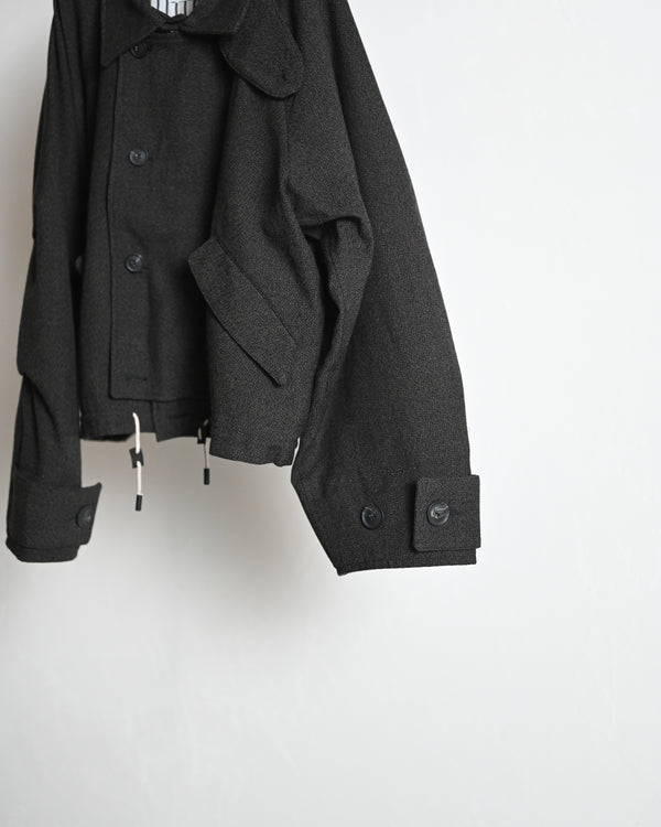 MILITARY JACKET, thorn-proof wool