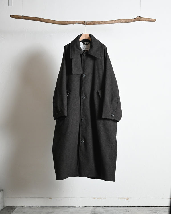 OVERSIZED LONG COAT, thorn-proof wool