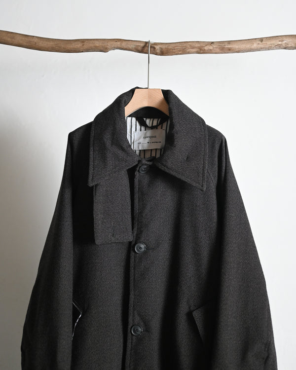OVERSIZED LONG COAT, thorn-proof wool