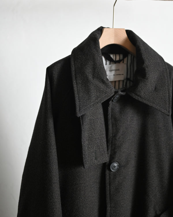OVERSIZED LONG COAT, thorn-proof wool