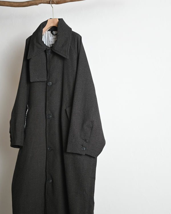 OVERSIZED LONG COAT, thorn-proof wool