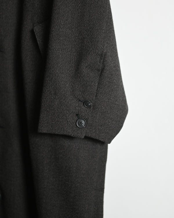 OVERSIZED LONG COAT, thorn-proof wool