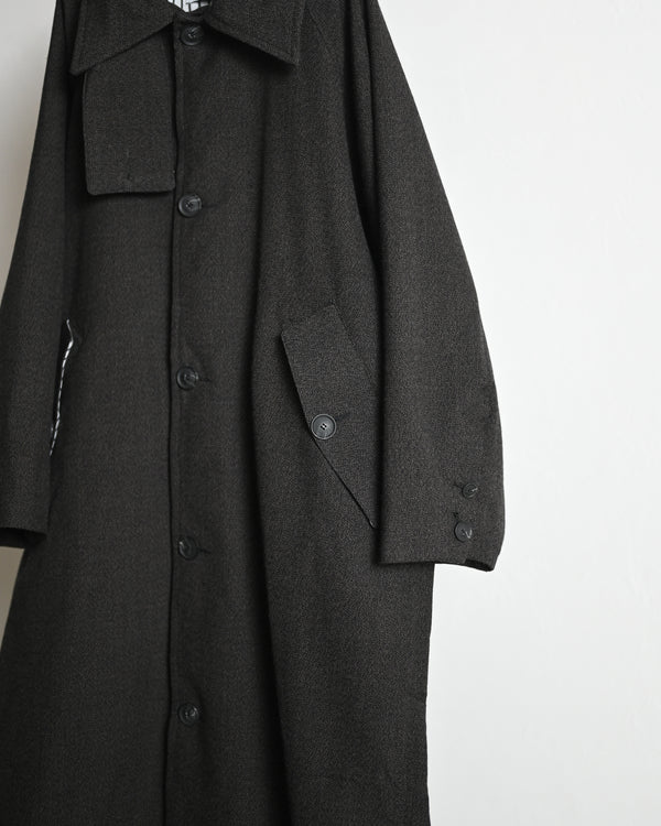 OVERSIZED LONG COAT, thorn-proof wool