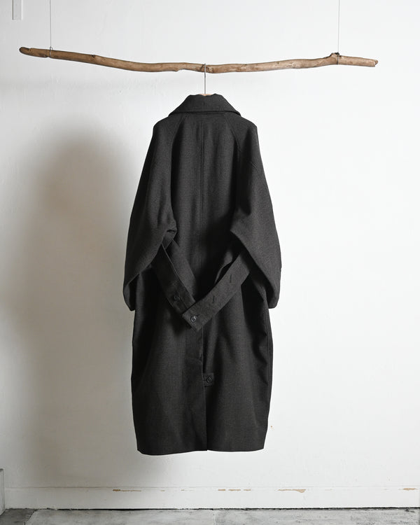 OVERSIZED LONG COAT, thorn-proof wool