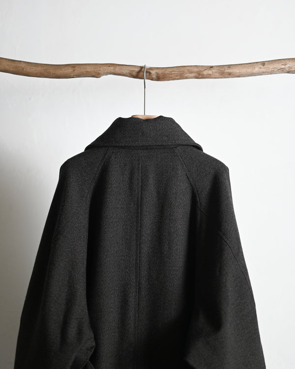 OVERSIZED LONG COAT, thorn-proof wool