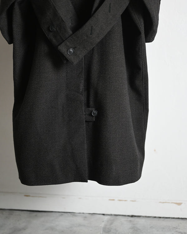 OVERSIZED LONG COAT, thorn-proof wool