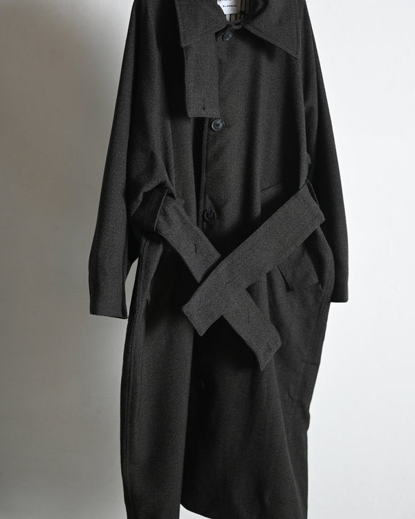 OVERSIZED LONG COAT, thorn-proof wool