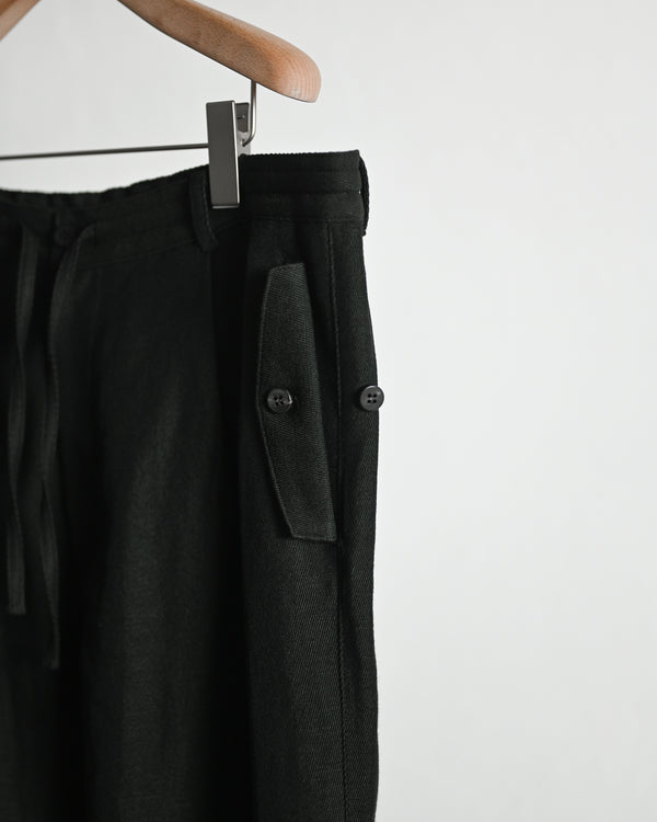 Linen Wool 1tuck Wide Pants