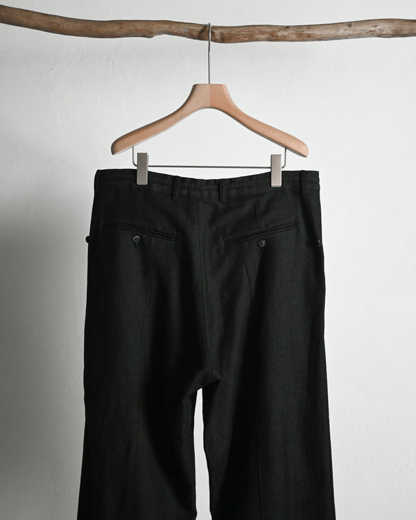 Linen Wool 1tuck Wide Pants