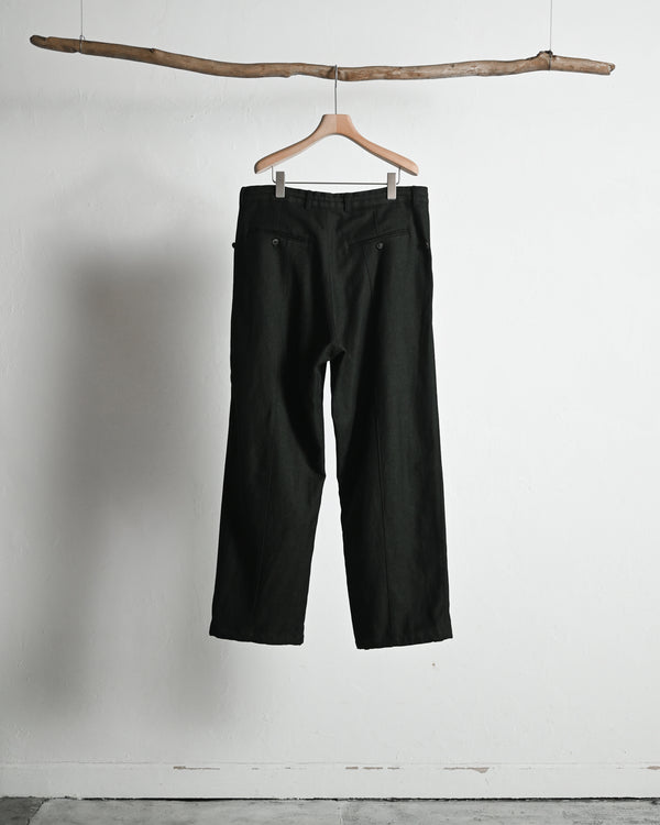 Linen Wool 1tuck Wide Pants