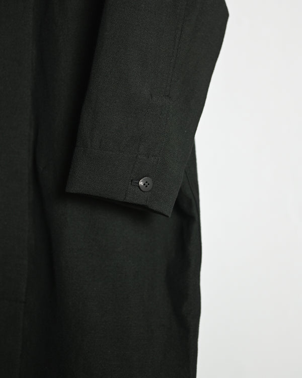 Linen Wool Dolman Coat