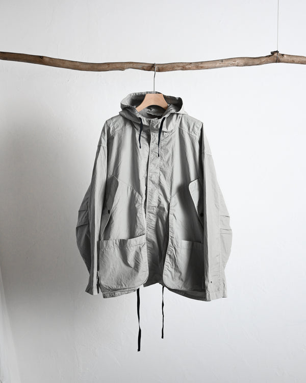 HOODED FIELD SHIRT JACKET, gray