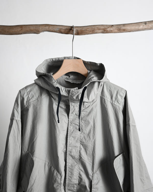 HOODED FIELD SHIRT JACKET, gray