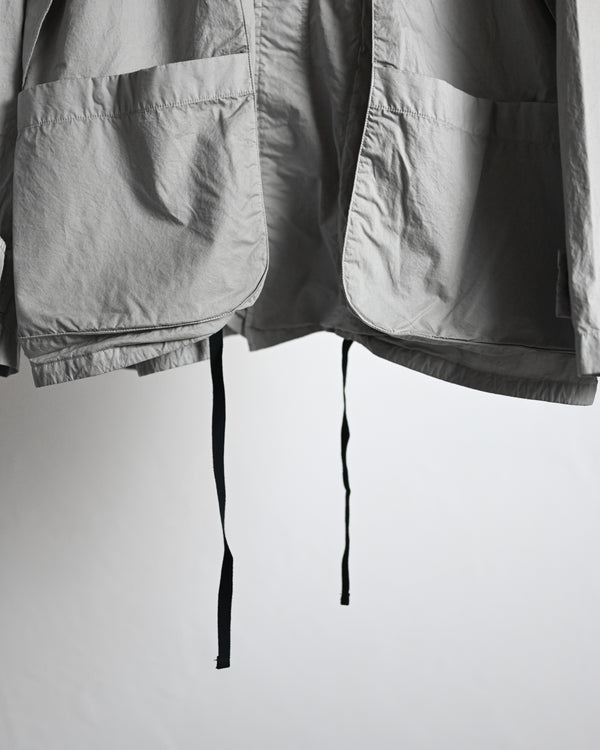 HOODED FIELD SHIRT JACKET, gray