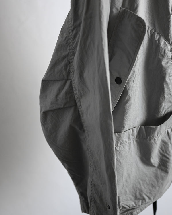 HOODED FIELD SHIRT JACKET, gray