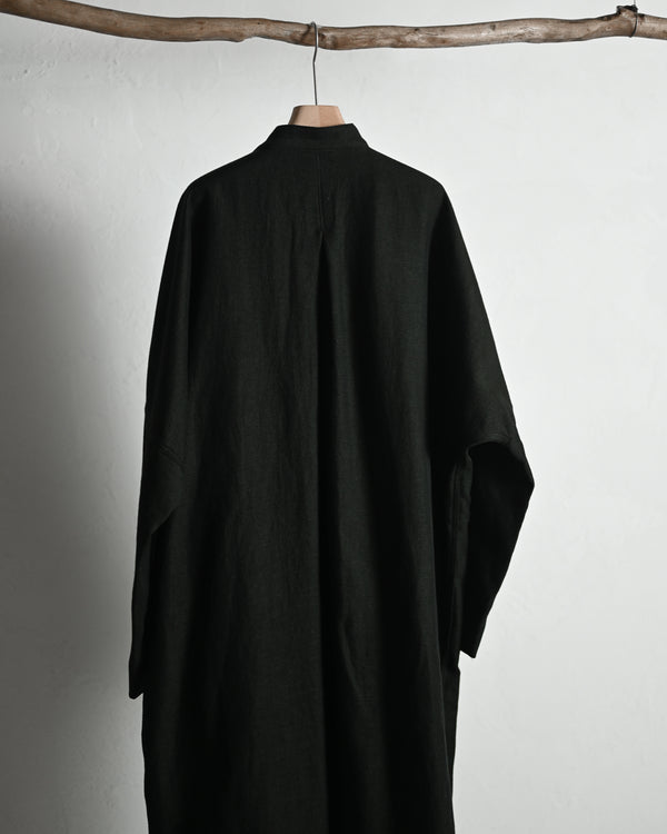 Linen Wool Dolman Coat