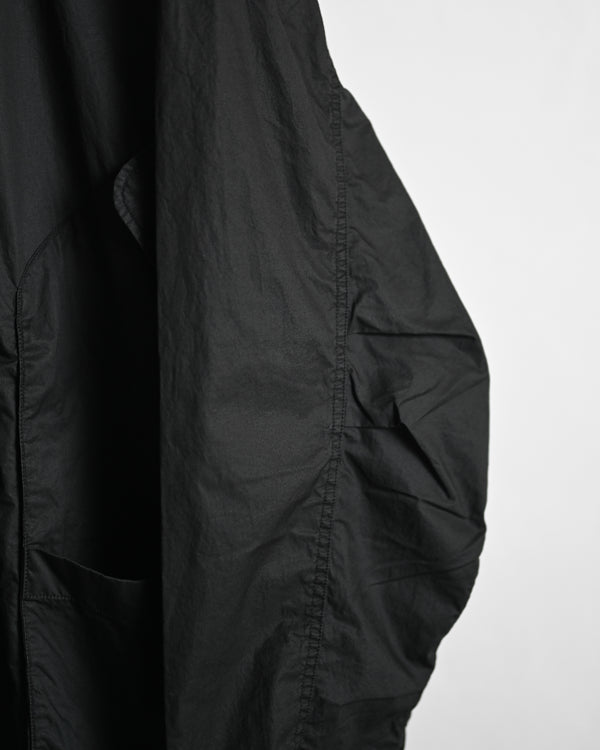 HOODED FIELD SHIRT JACKET, black