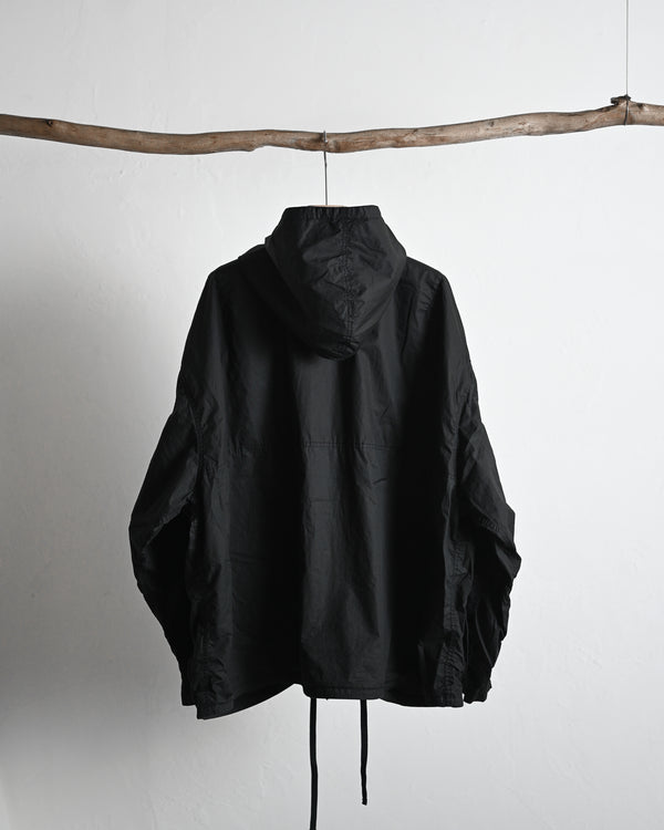 HOODED FIELD SHIRT JACKET, black