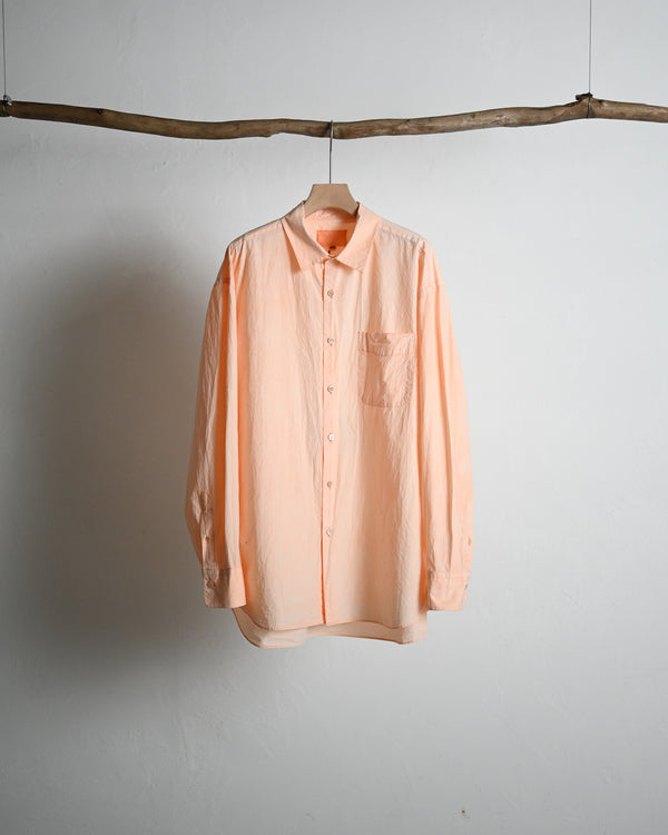 REGULAR COLLAR SHIRT, vermilon
