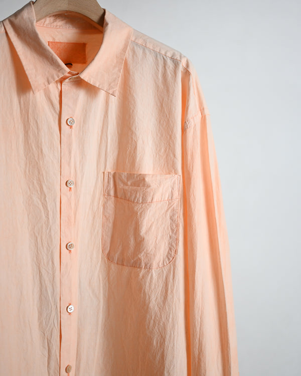 REGULAR COLLAR SHIRT, vermilon