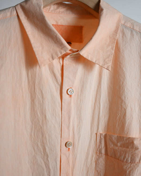 REGULAR COLLAR SHIRT, vermilon