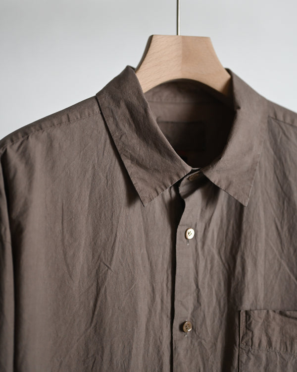 REGULAR COLLAR SHIRT, azuki