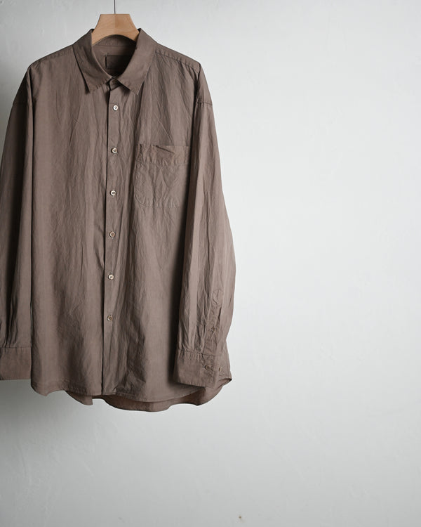 REGULAR COLLAR SHIRT, azuki