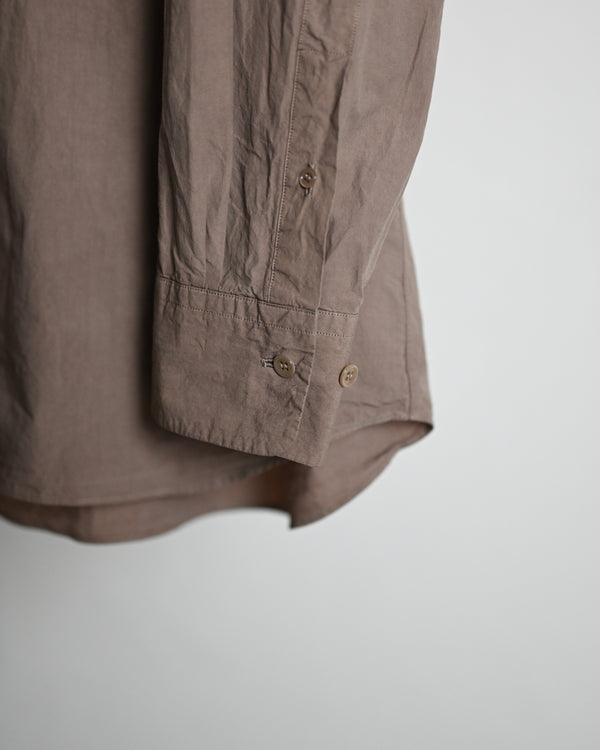 REGULAR COLLAR SHIRT, azuki