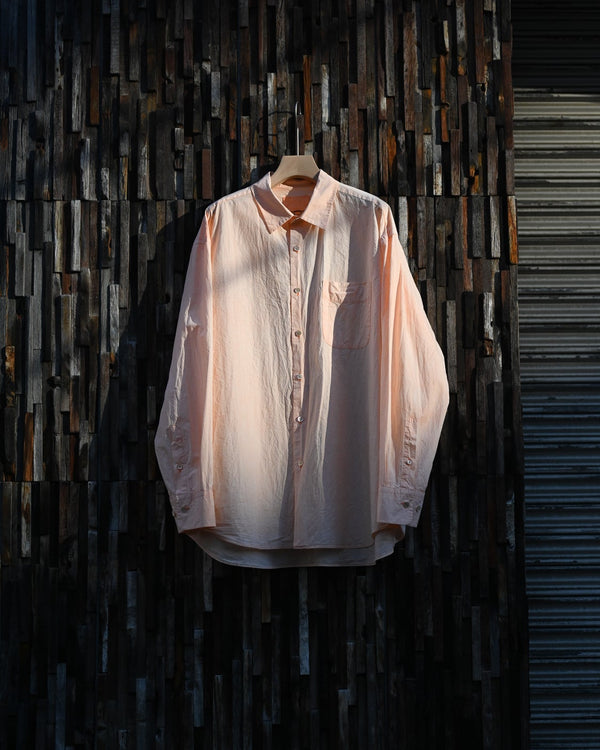 REGULAR COLLAR SHIRT, vermilon