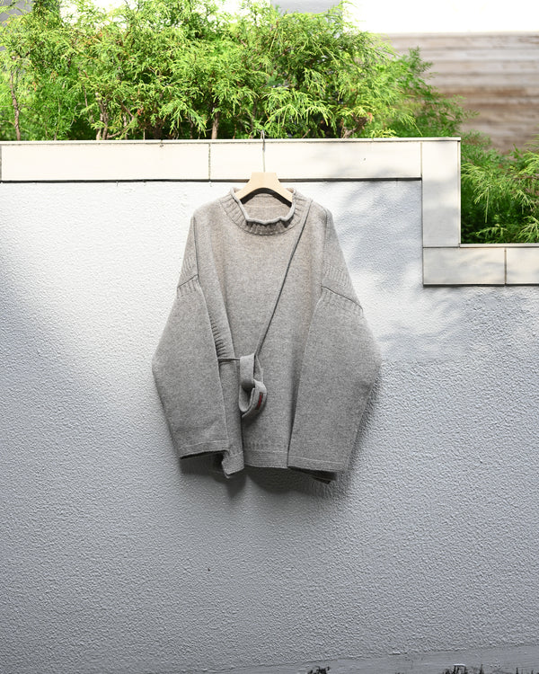 LAMB'S WOOL GUERNSEY SWEATER, beige