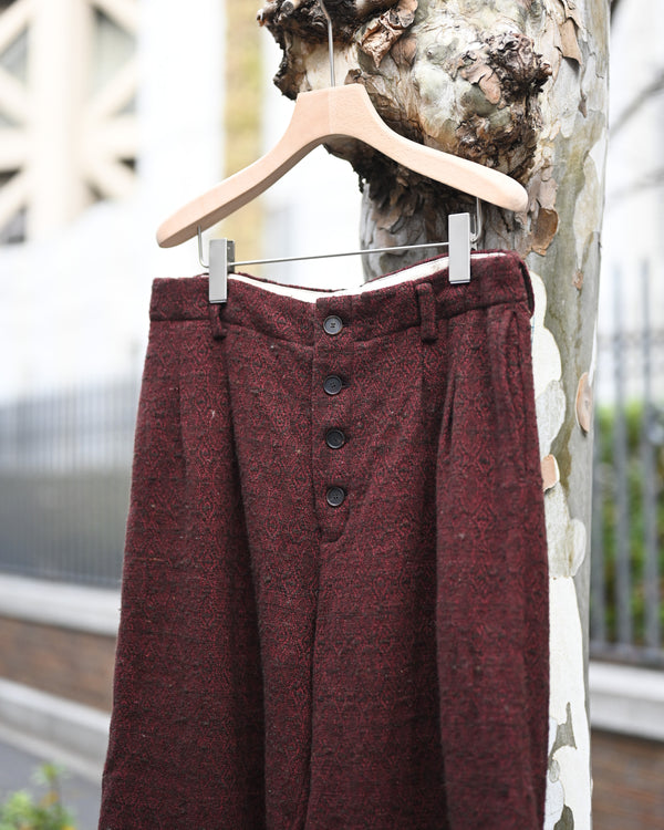 HOOK PANTS, wool silk