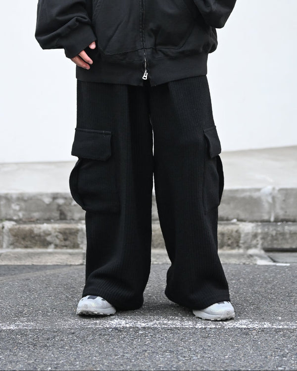 WOOL CORDUROY CARGO SLACKS