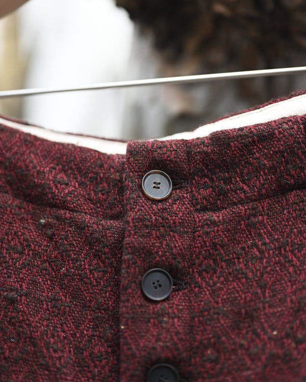 HOOK PANTS, wool silk