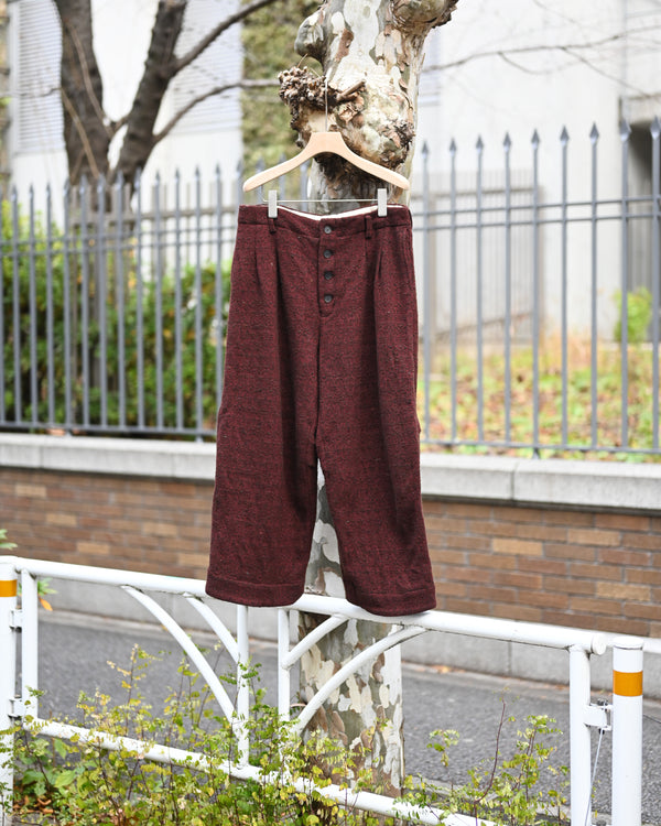 HOOK PANTS, wool silk